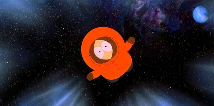 Kenny dans l'espace.