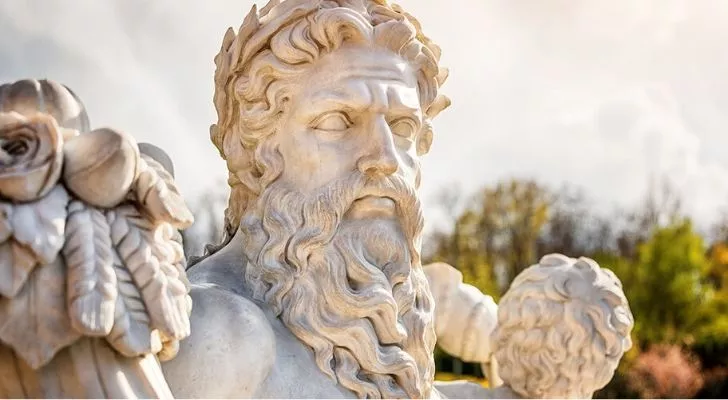 A statue of Zeus