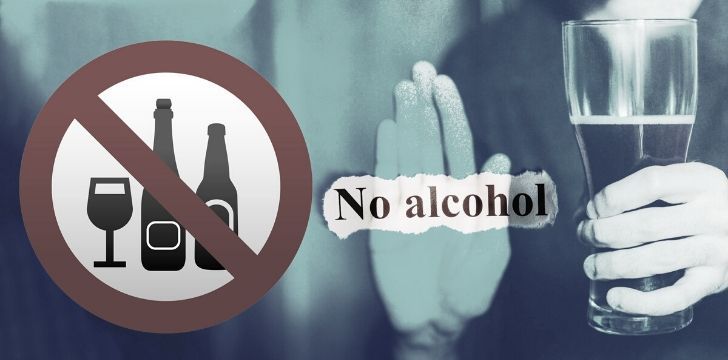 No alcohol signs