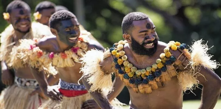 Three men performing the Make dance