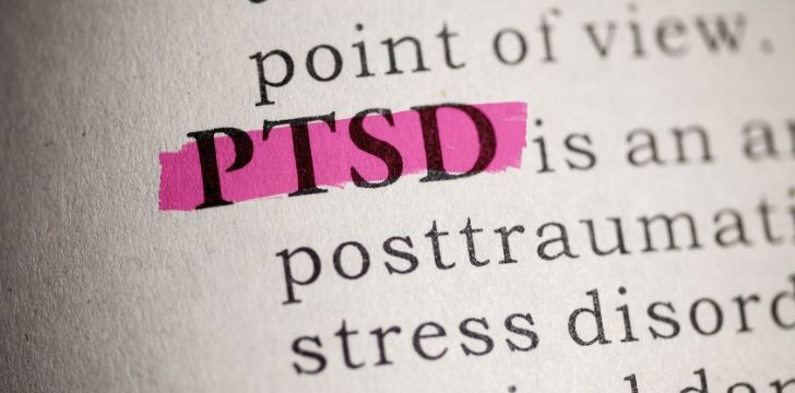 The word PTSD in the English dictionary