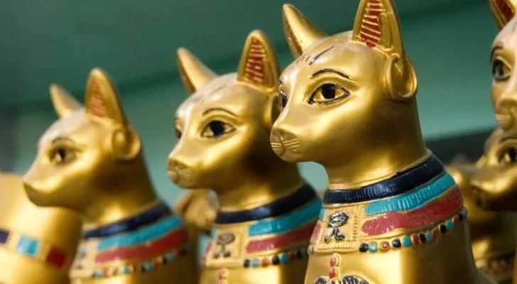 Ancient Egyptian Cat statues