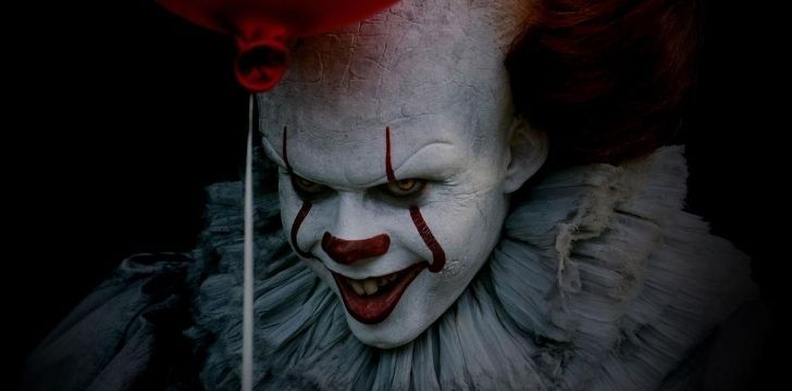 Scary Pennywise clown from the movie IT