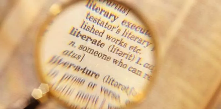 The word "liberate' under a magnifying glass