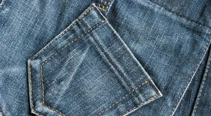 A small jean pocket