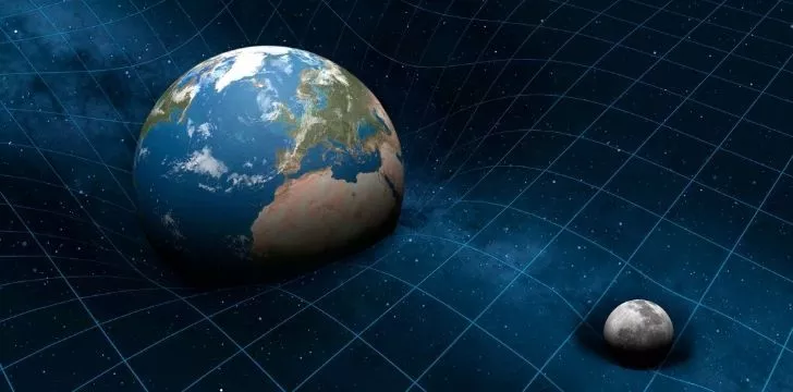 Ce este gravitația? 5 Earth and moon