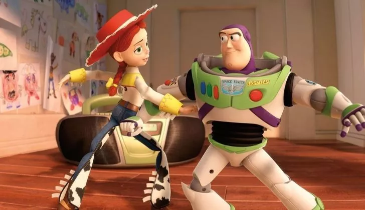 Buzz Lightyear dancing with Jessie