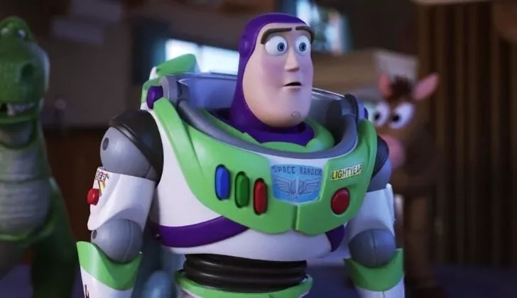 Buzz Lightyear looking surprised