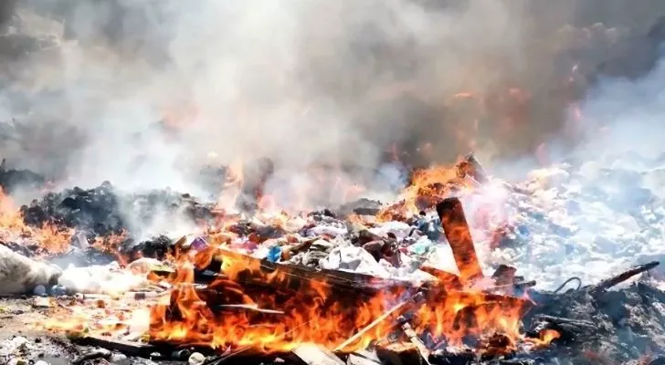 Burning fire at Centralia