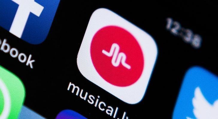 Musical.ly app on the home screen on a phone