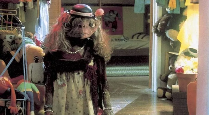 E.T. dressed up
