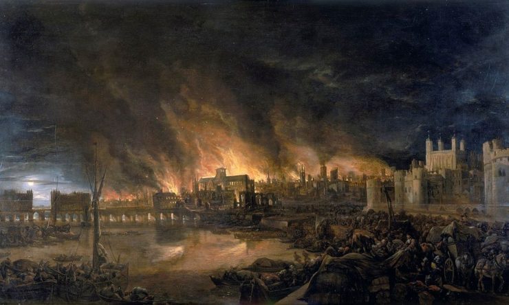 OTD in 1666: The Great Fire of London began.