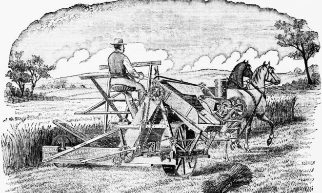OTD in 1834: Cyrus McCormick patented the reaping machine.