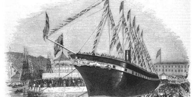 OTD in 1843: Brunel's SS Great Britain ship was launched after taking four years to build.