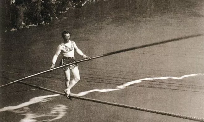 OTD in 1859: Charles Blondin became the first person to cross Niagara Falls by walking across a tightrope.