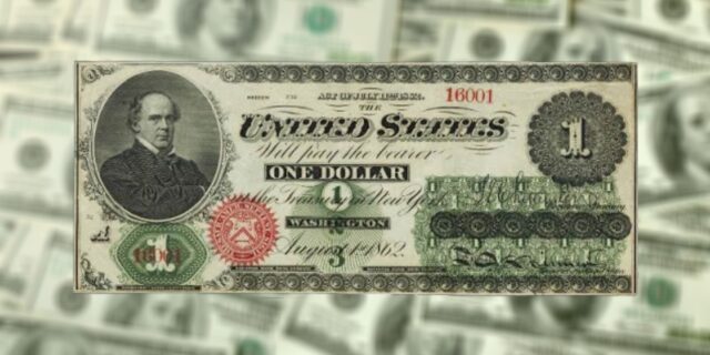 OTD in 1862: US paper money was first introduced into circulation after the passing of the Legal Tender Act to help finance the Civil War.