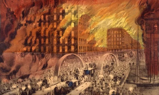 OTD in 1871: The three-day Great Chicago Fire was finally extinguished after destroying 3.3 square miles.