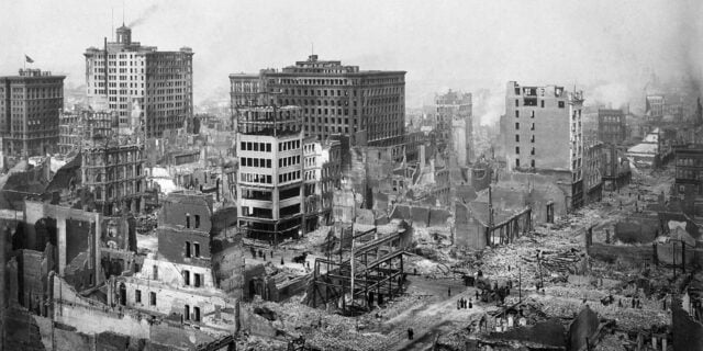 OTD in 1906: A devastating earthquake in San Francisco destroyed over 80% of the city.