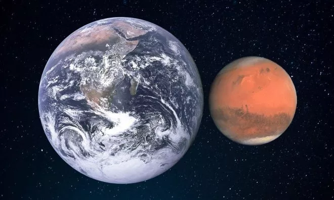 OTD in 1924: Mars had a "close encounter" with Earth at 34.8 million miles apart.