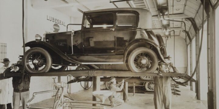 OTD in 1927: The last Ford Model T motor car was ceremoniously rolled off the assembly line.