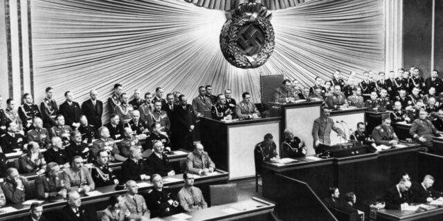 OTD in 1928: The Prussian government lifted a ban on Adolf Hitler's speeches.