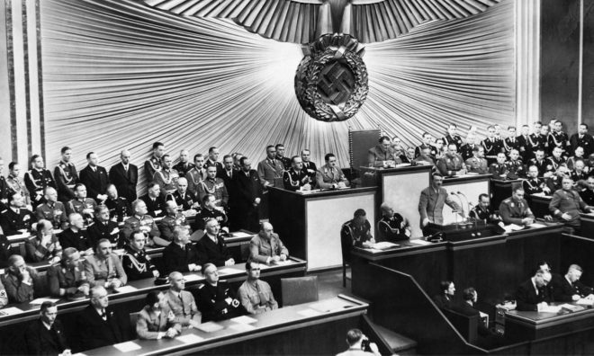 OTD in 1928: The Prussian government lifted a ban they had placed on Adolf Hitler's speeches.