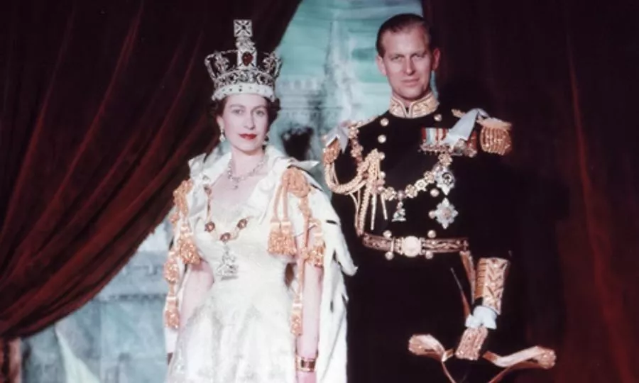 The Royal coronation of Uk's Queen Elizabeth II