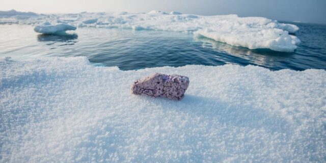 OTD in 2017: Large pieces of plastic polystyrene were found in the middle of the Arctic Ocean.