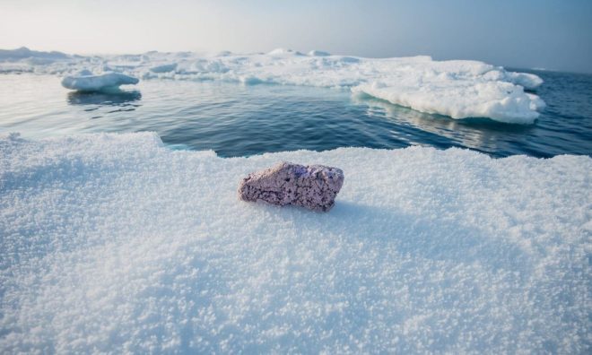 OTD in 2017: Large pieces of plastic polystyrene were found in the middle of the Arctic Ocean.