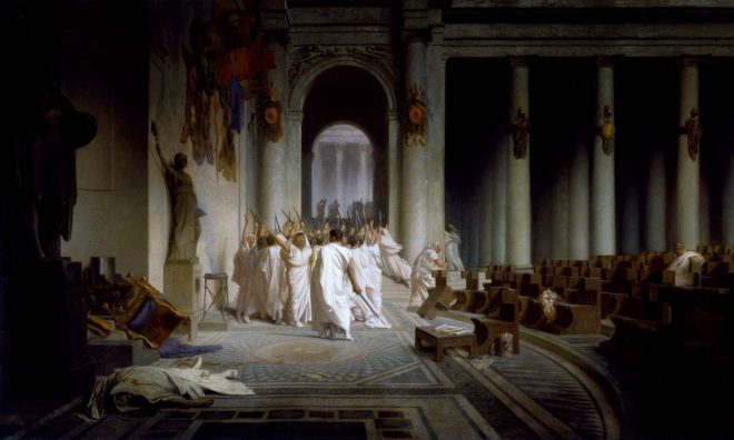 OTD in 44BC: Julius Caesar was assassinated.