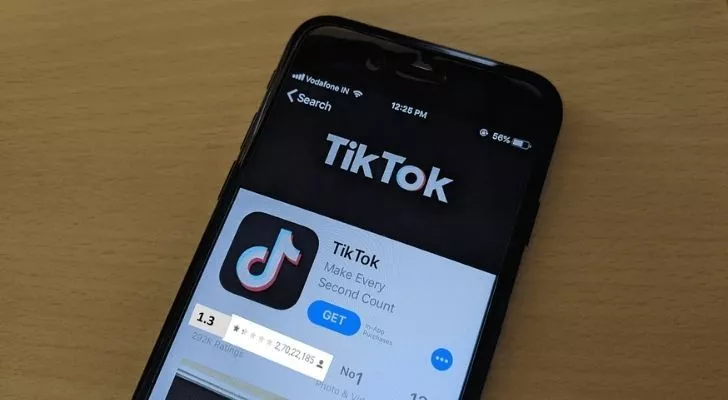 Самое загружаемое приложение TikTok