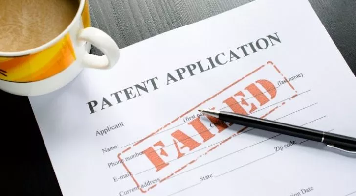 "BAŞARISIZ" damgalı bir patent başvurusu