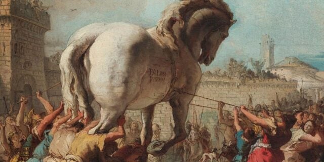 OTD in 1184BC: The famous Trojan Horse was used by the Greeks to gain entry into Troy.