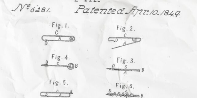 OTD in 1849: Walter Hunt patented the safety pin.