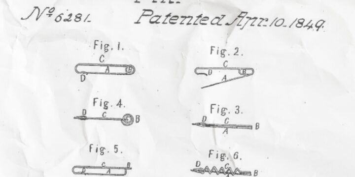 OTD in 1849: Walter Hunt patented the safety pin.