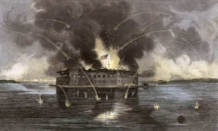 OTD in 1861: The Battle of Fort Sumter in South Carolina between the United States and the Confederate States started the American Civil War.