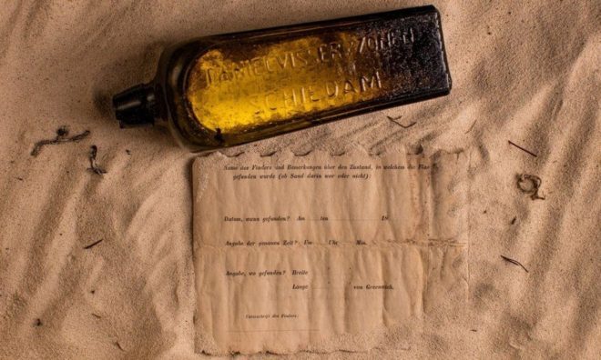 OTD in 2018: The world's oldest message in a bottle was found.