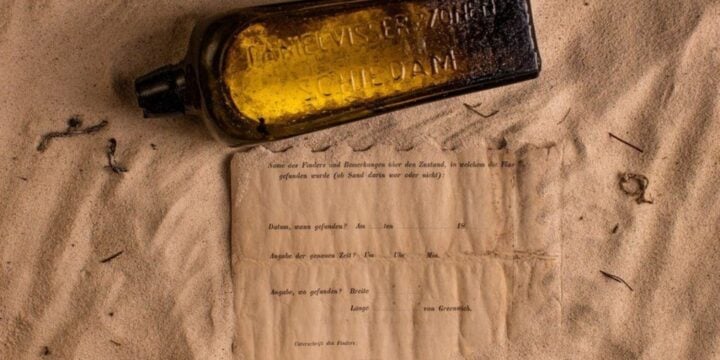 OTD in 2018: The world's oldest message in a bottle was found.