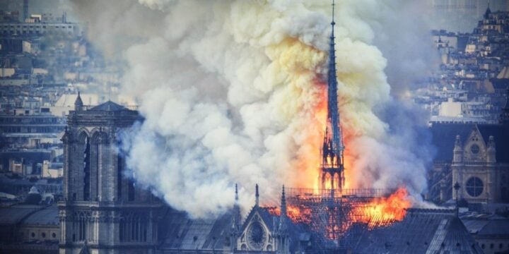 OTD in 2019: The Notre Dame Cathedral in Paris caught fire