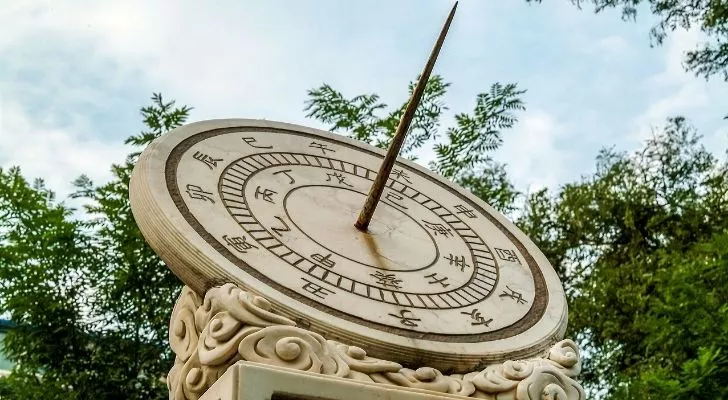 A Chinese sundial