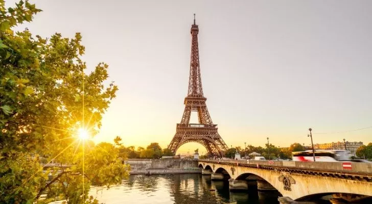 Eiffel Tower on a sunny day