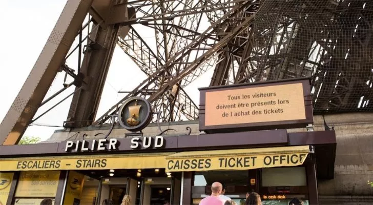 The Eiffel Tower used to have a post office