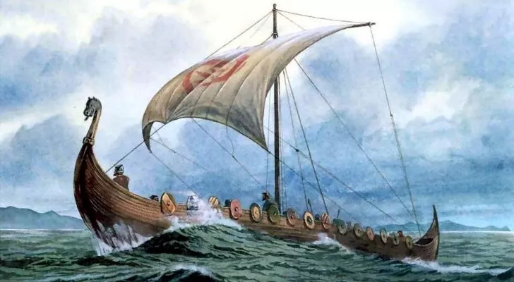 A viking ship