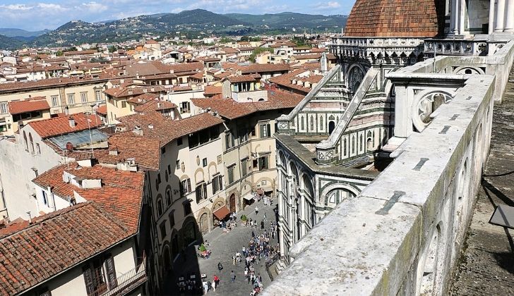 The walls of Florence in Italy
