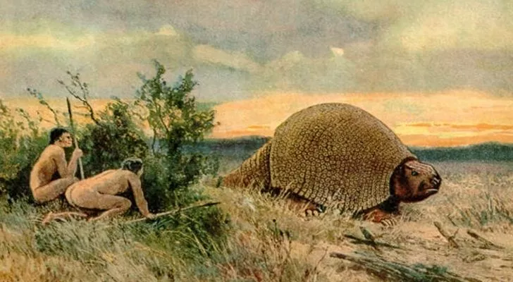 Paleo Indians hunting for food