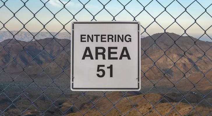The infamous Area 51 in the Nevada desert