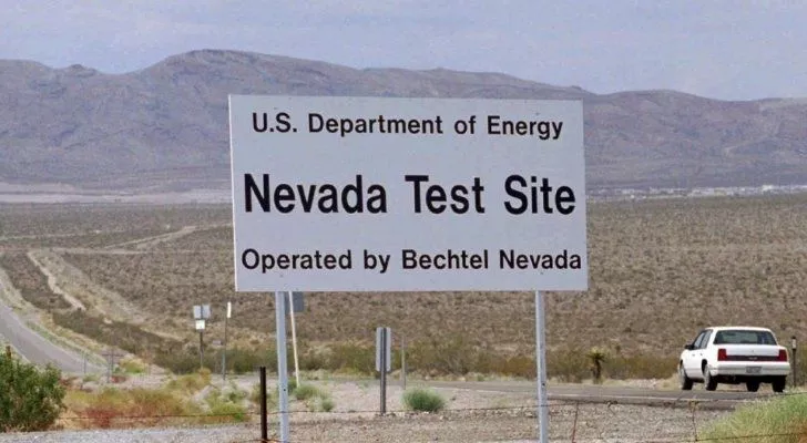 Nevada Test Site sign