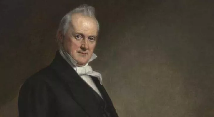 A painting of former president James Buchanan
