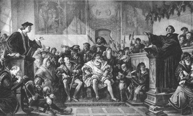 OTD in 1519: Martin Luther had a public debate with theologian Johann Eck at Pleissenburg Castle in Leipzig.