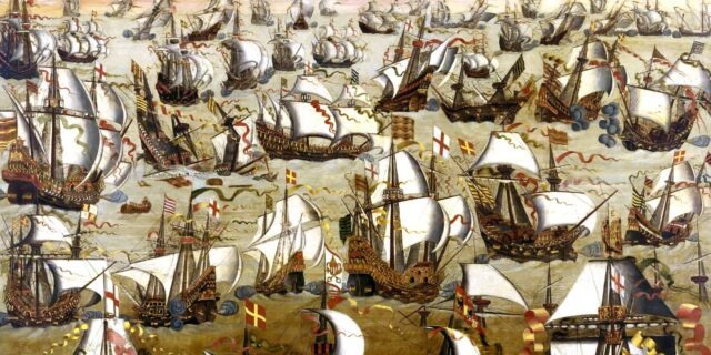 OTD in 1588: The English navy defeated the Spanish Armada at the Battle of Gravelines.